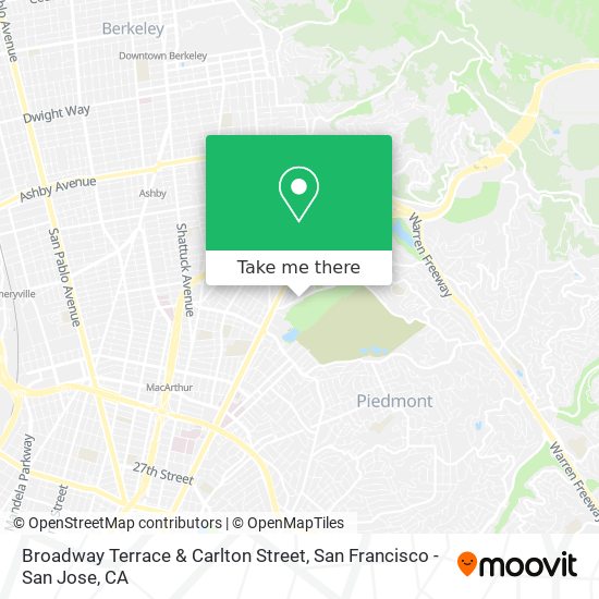 Broadway Terrace & Carlton Street map