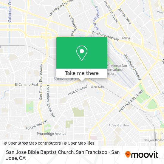 San Jose Bible Baptist Church map