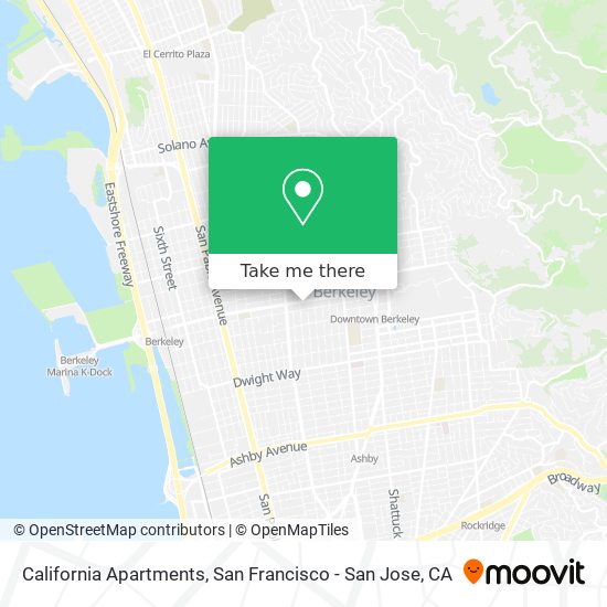 California Apartments map