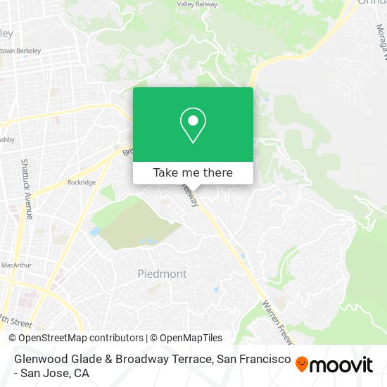 Glenwood Glade & Broadway Terrace map
