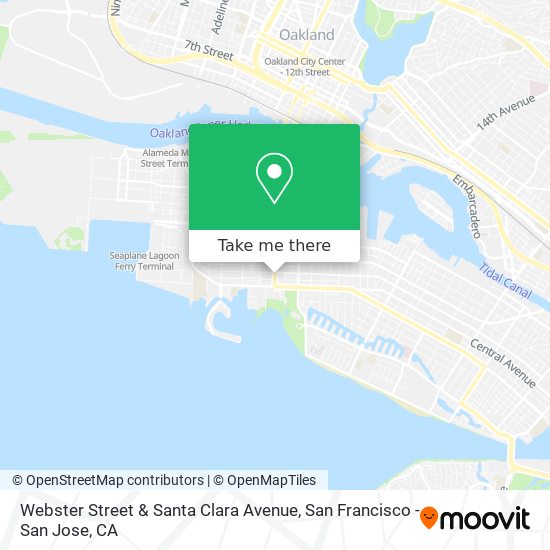Mapa de Webster Street & Santa Clara Avenue