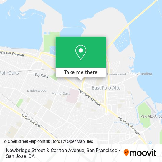 Newbridge Street & Carlton Avenue map