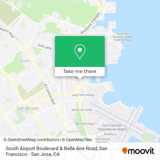 Mapa de South Airport Boulevard & Belle Aire Road