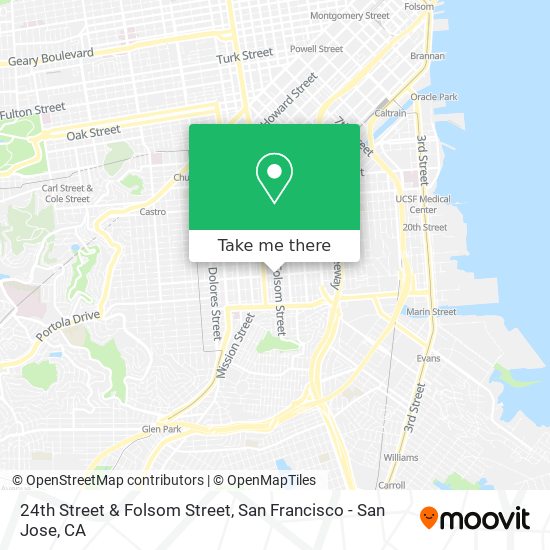 Mapa de 24th Street & Folsom Street