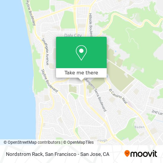 Mapa de Nordstrom Rack