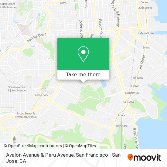 Mapa de Avalon Avenue & Peru Avenue