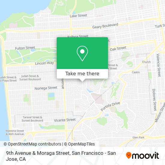 Mapa de 9th Avenue & Moraga Street