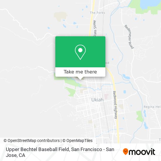 Upper Bechtel Baseball Field map