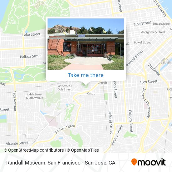 Randall Museum map