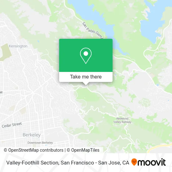 Valley-Foothill Section map