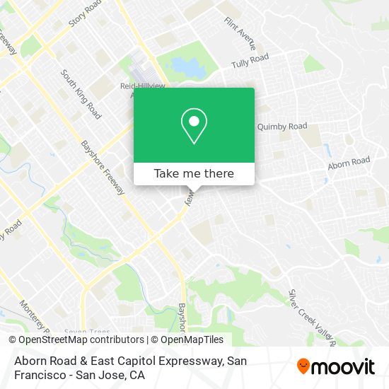 Aborn Road & East Capitol Expressway map