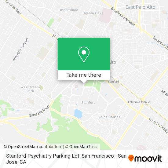 Mapa de Stanford Psychiatry Parking Lot