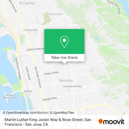 Mapa de Martin Luther King Junior Way & Rose Street