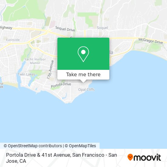 Mapa de Portola Drive & 41st Avenue