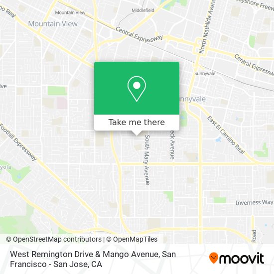 West Remington Drive & Mango Avenue map