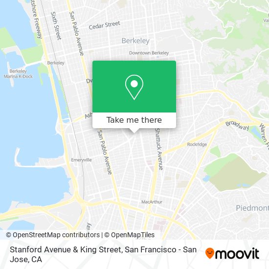 Mapa de Stanford Avenue & King Street