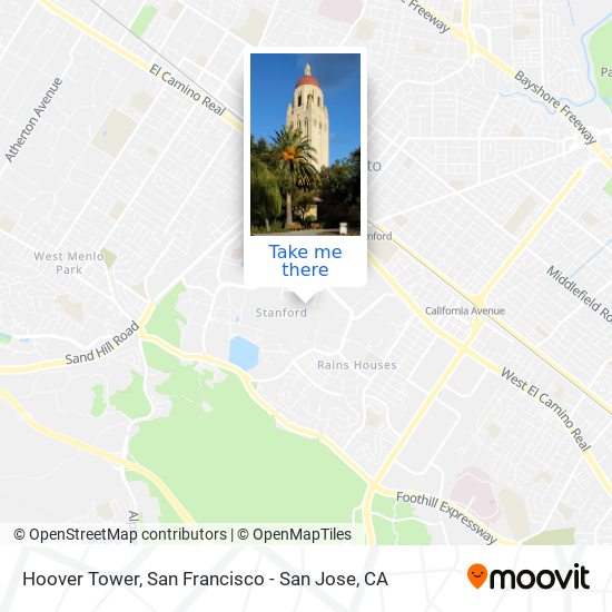 Mapa de Hoover Tower