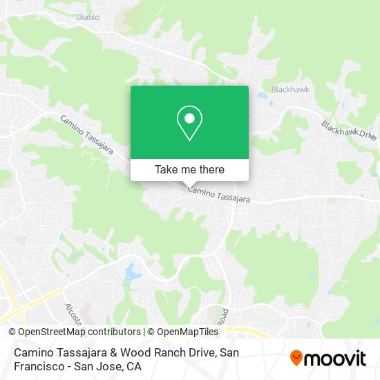 Camino Tassajara & Wood Ranch Drive map