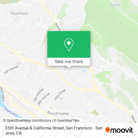 Mapa de 35th Avenue & California Street
