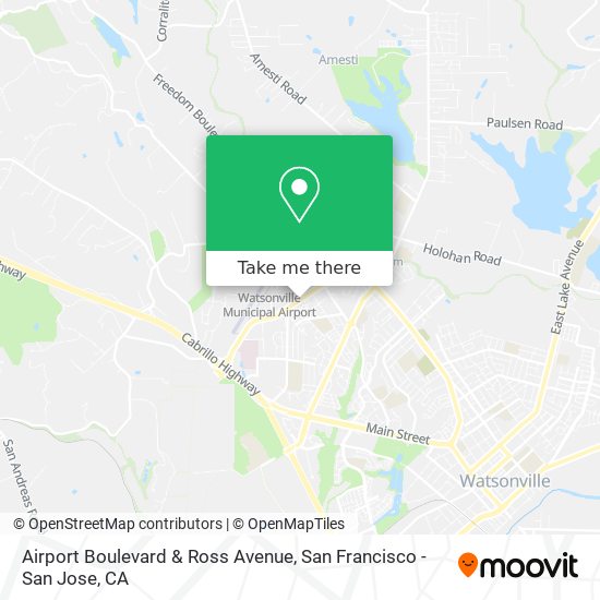 Airport Boulevard & Ross Avenue map