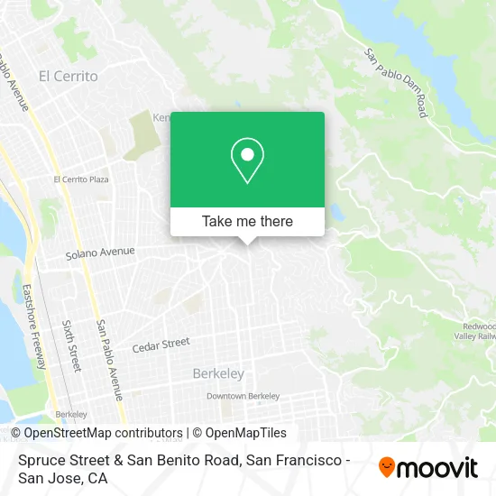 Mapa de Spruce Street & San Benito Road