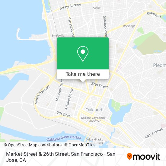 Market Street & 26th Street map