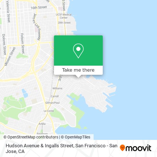 Mapa de Hudson Avenue & Ingalls Street