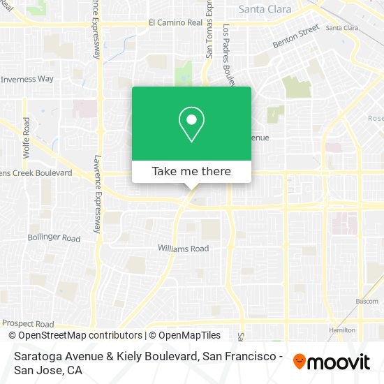 Mapa de Saratoga Avenue & Kiely Boulevard