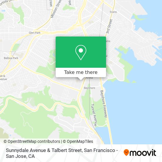 Sunnydale Avenue & Talbert Street map
