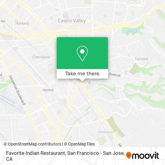 Favorite Indian Restaurant map