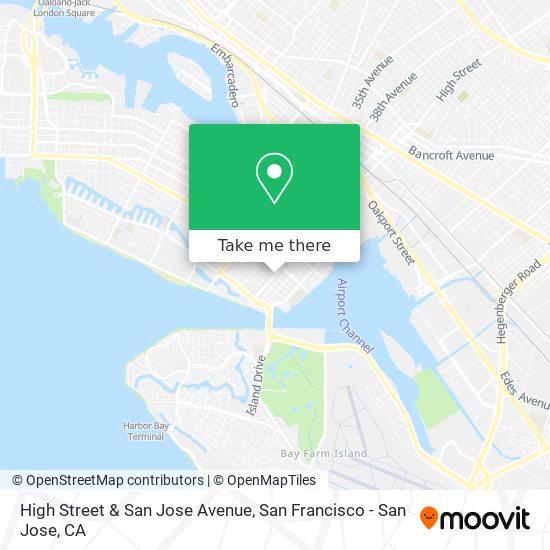 Mapa de High Street & San Jose Avenue
