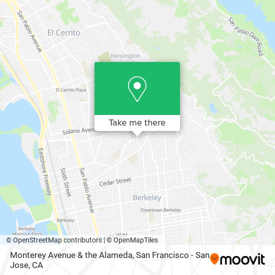 Mapa de Monterey Avenue & the Alameda