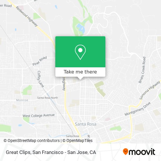 Great Clips map