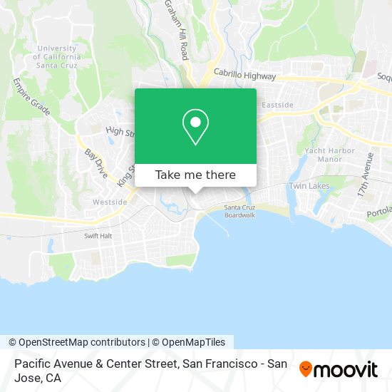 Mapa de Pacific Avenue & Center Street