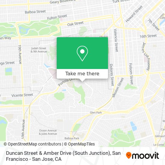 Mapa de Duncan Street & Amber Drive (South Junction)
