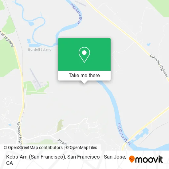 Kcbs-Am (San Francisco) map
