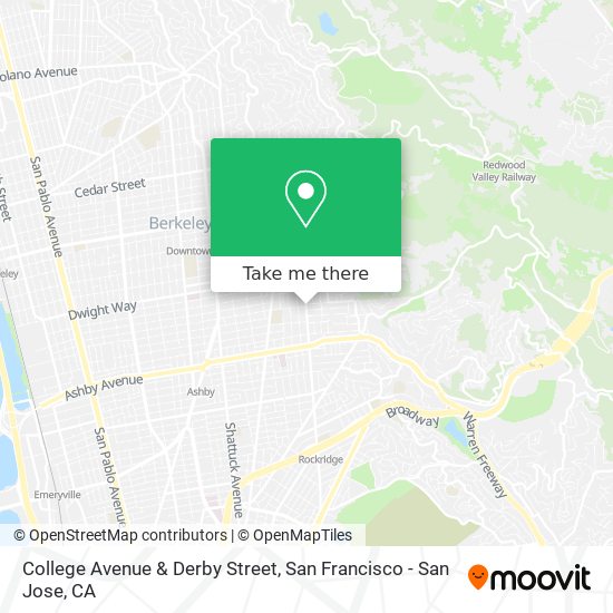 College Avenue & Derby Street map