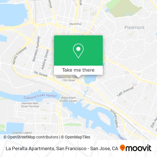 La Peralta Apartments map