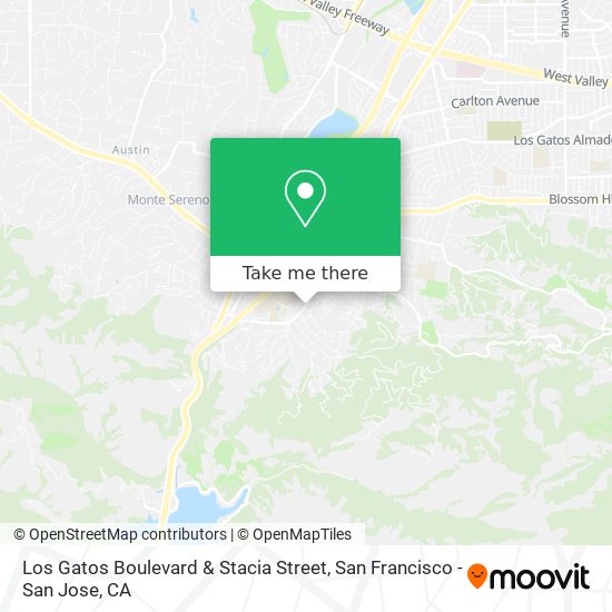 Mapa de Los Gatos Boulevard & Stacia Street
