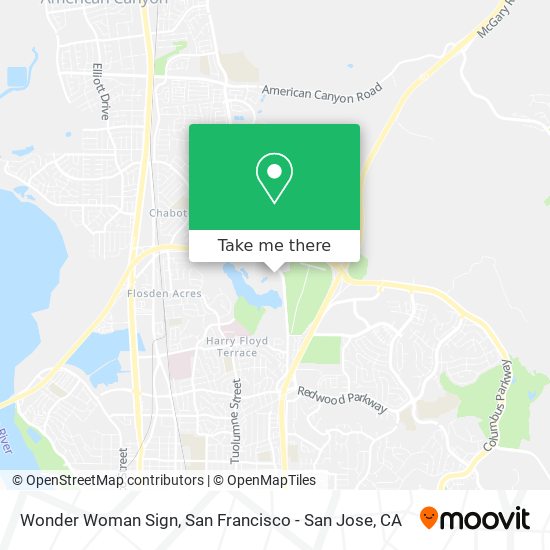 Wonder Woman Sign map