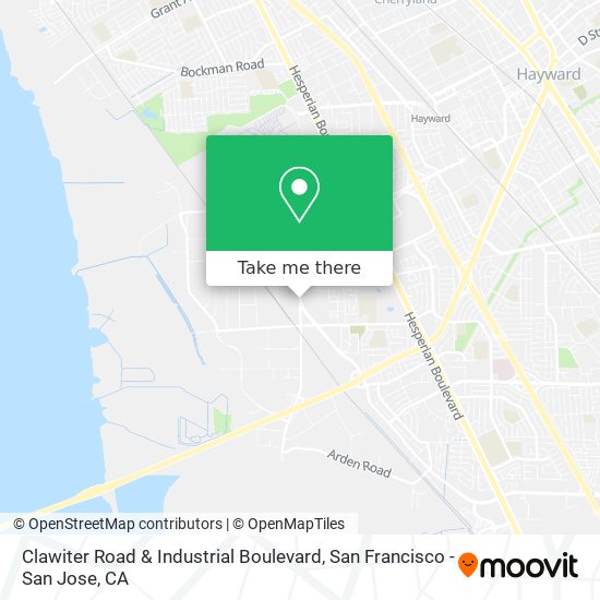 Clawiter Road & Industrial Boulevard map