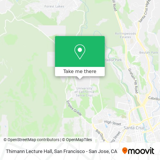 Mapa de Thimann Lecture Hall