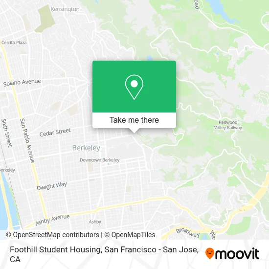 Foothill Student Housing map