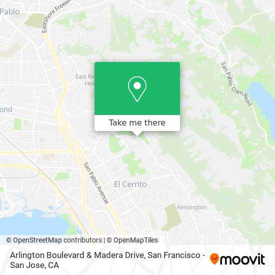 Mapa de Arlington Boulevard & Madera Drive