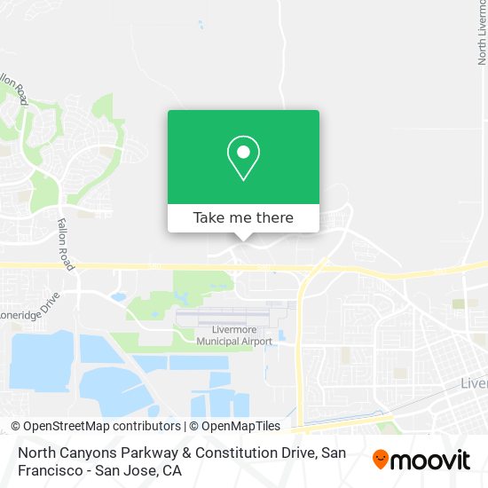 Mapa de North Canyons Parkway & Constitution Drive
