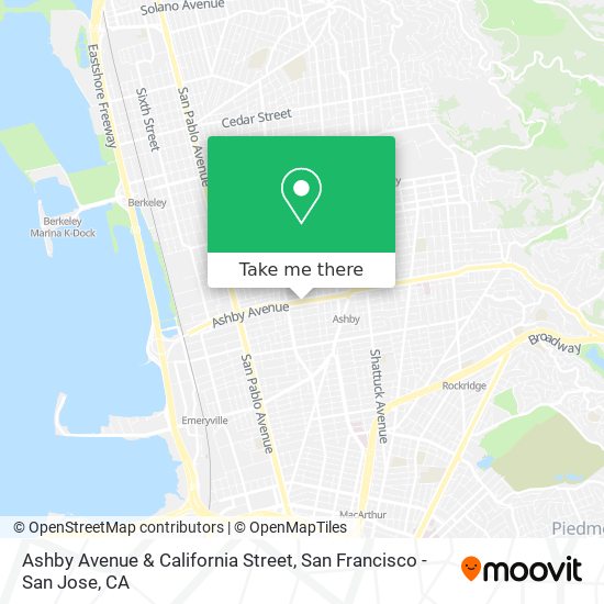 Mapa de Ashby Avenue & California Street