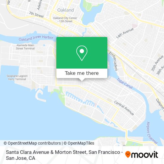 Santa Clara Avenue & Morton Street map