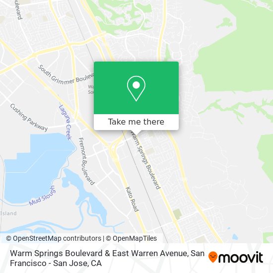 Mapa de Warm Springs Boulevard & East Warren Avenue