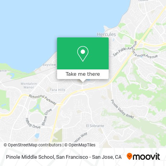 Mapa de Pinole Middle School