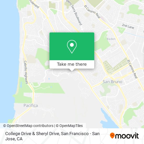 Mapa de College Drive & Sheryl Drive